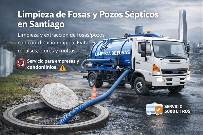 Limpieza de fosas y pozos sépticos