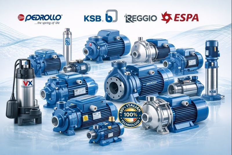 Venta de bombas Pedrollo, KSB, Reggio y Espa